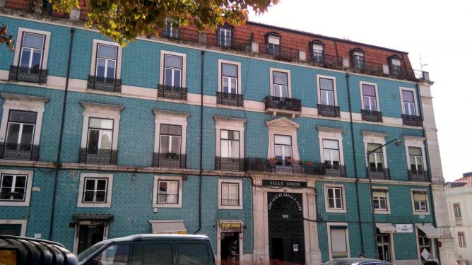 Maison recouverte d'azulejos